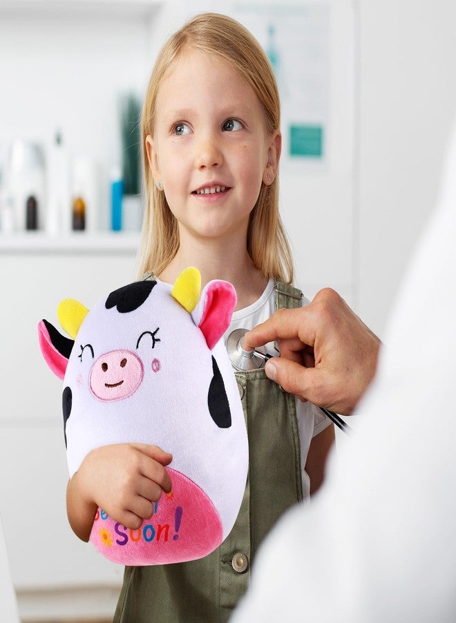 ZJoey Get Well Soon Gift Cat Plush Cow Stuffed Animal Hug Pillow Sympathy Gift Get Well Toy Gifts for Kids Boys Girls Women(Cow) - Image 5